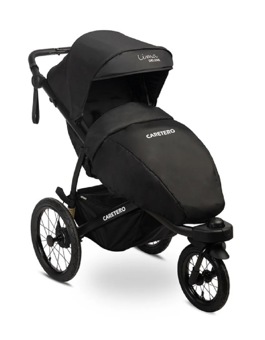 Caretero Sportovní kočárek Lima Deluxe - černý