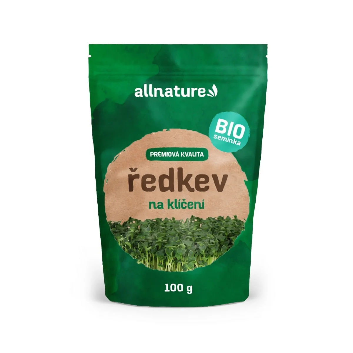Allnature Semínka na klíčení ředkev BIO 100 g