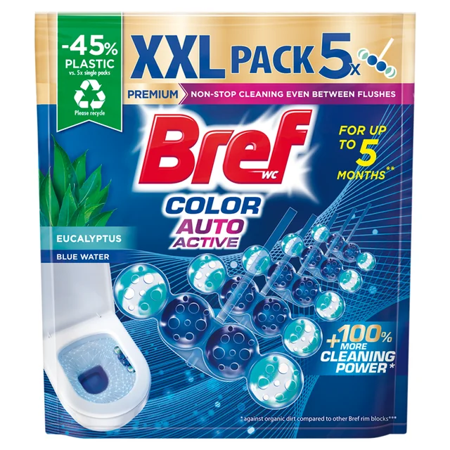 Bref Color Aktiv Eucalyptus WC blok 5x50 g