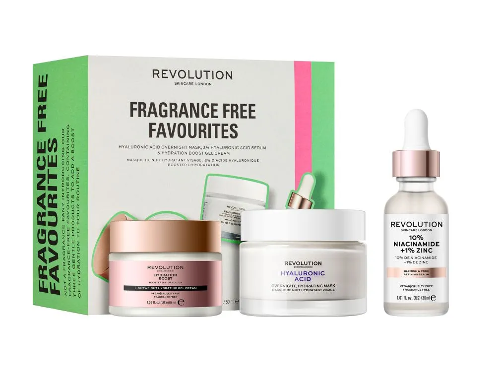 Revolution Skincare Fragrance Free Favourites sada na pleť 3 ks