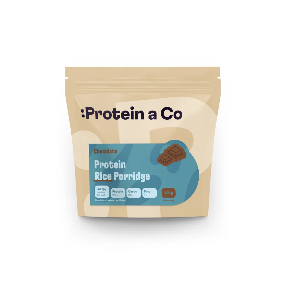 Protein a Co Proteinová rýžová kaše 480 g Čokoláda