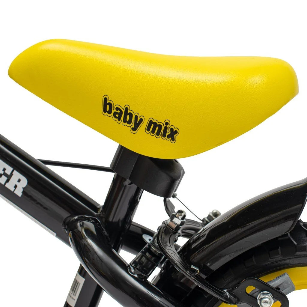 Baby Mix Dětské balanční kolo s brzdou  Traveller černé