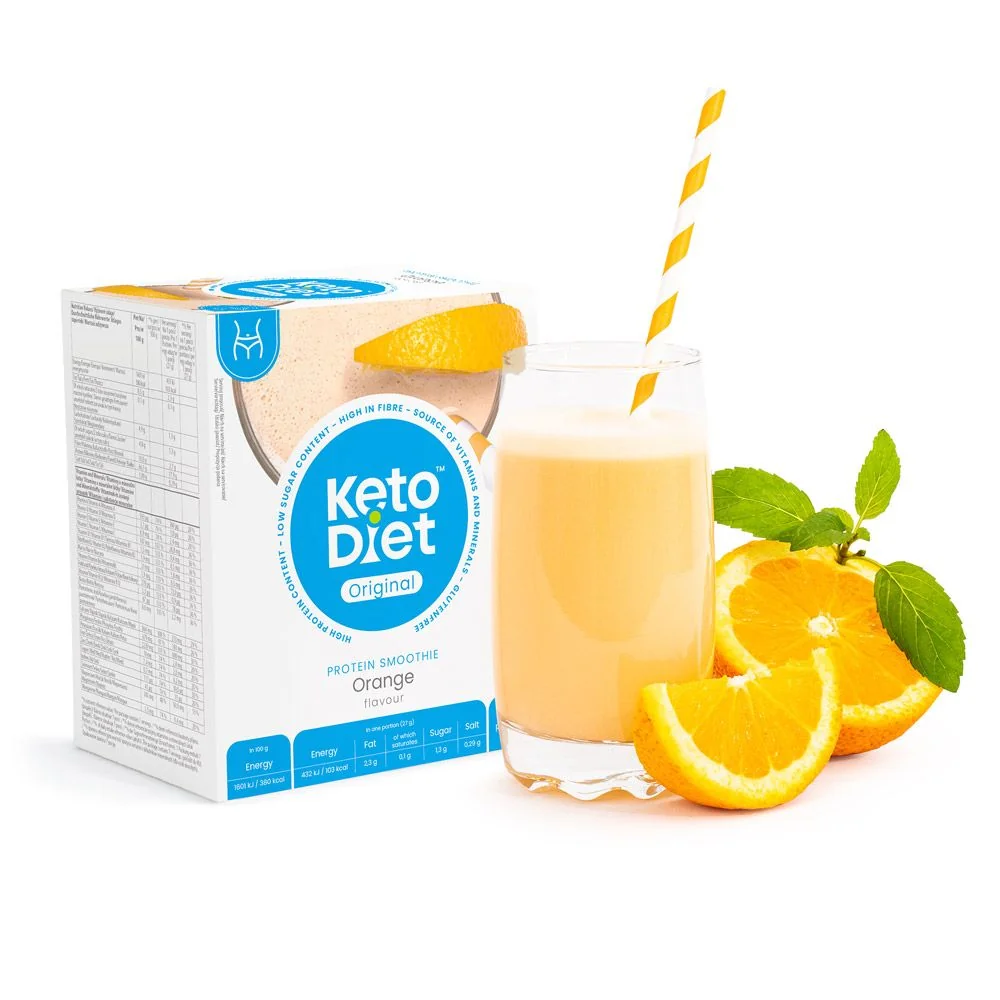 KetoDiet Proteinové smoothie pomeranč 7x27 g