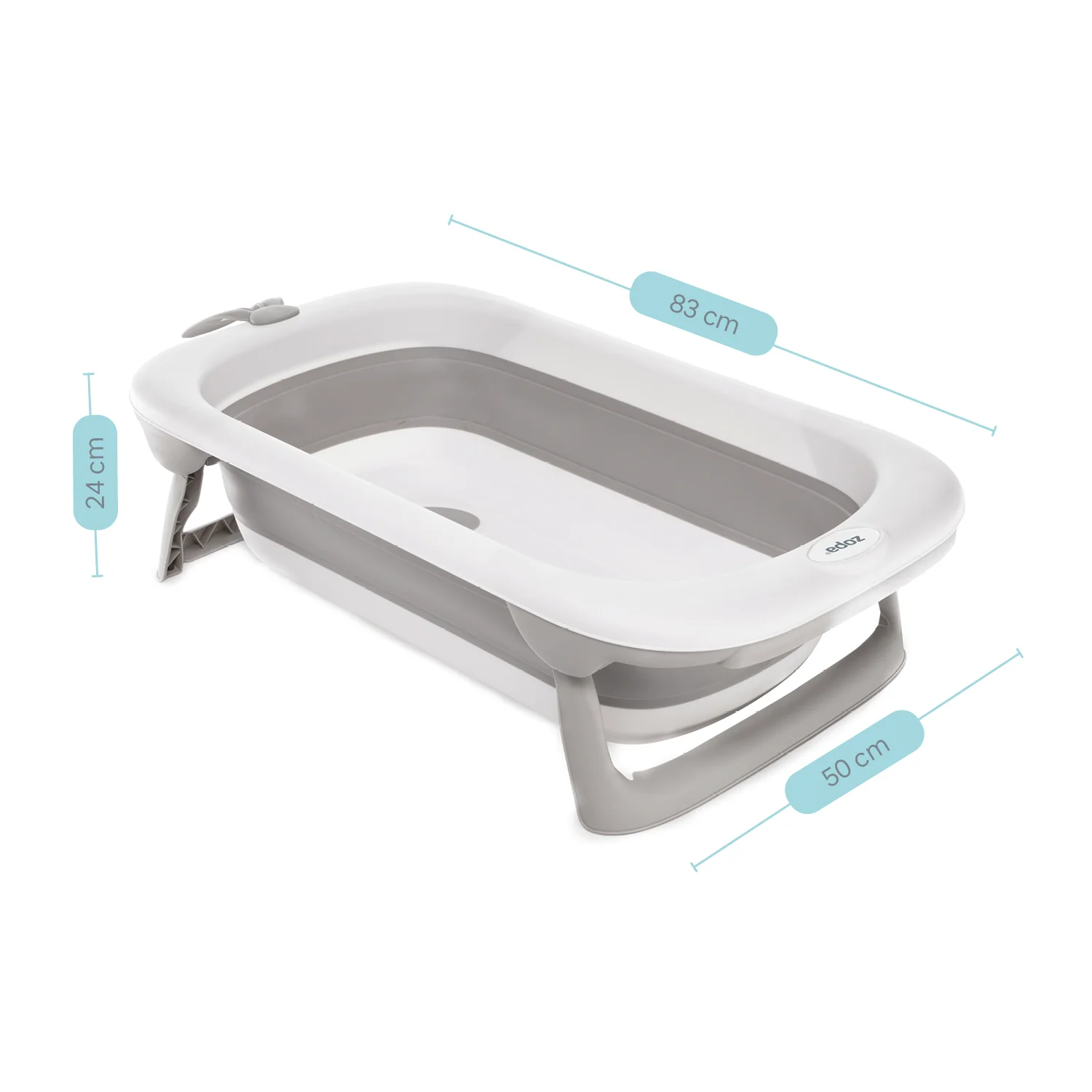 Zopa Dětská skládací vanička Aquatico, Grey 3