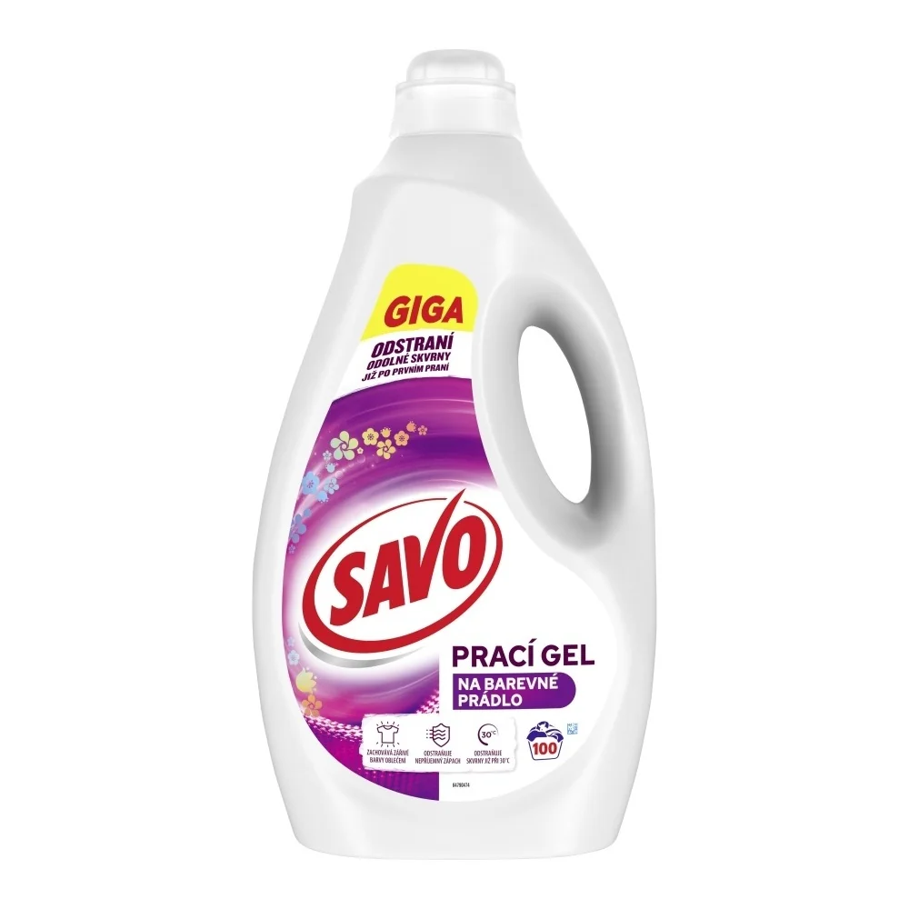 Savo Prací gel na barevné prádlo 5 l