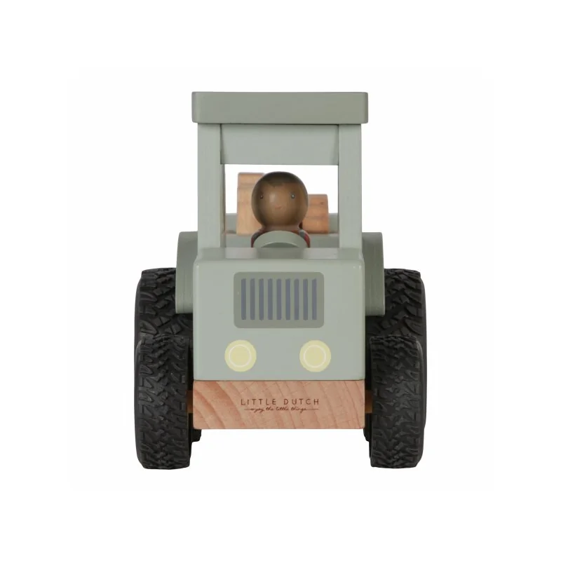Little Dutch Traktor s přívěsem dřevěný Farma