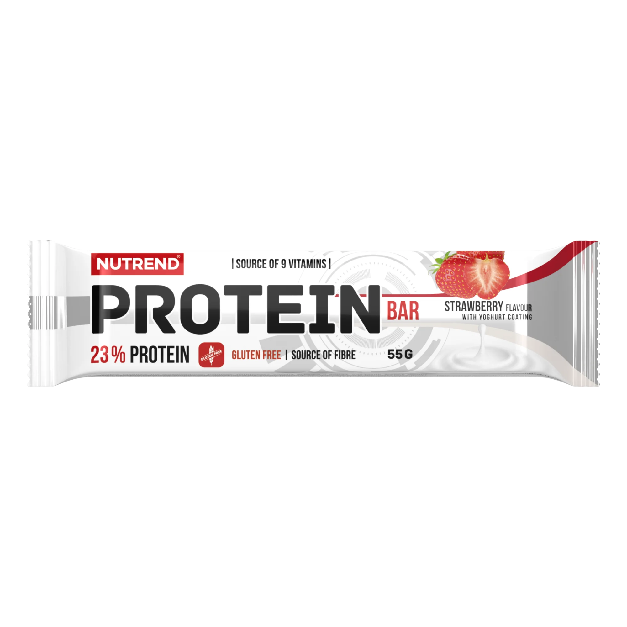 Nutrend Protein Bar jahoda v jogurtové polevě 55 g