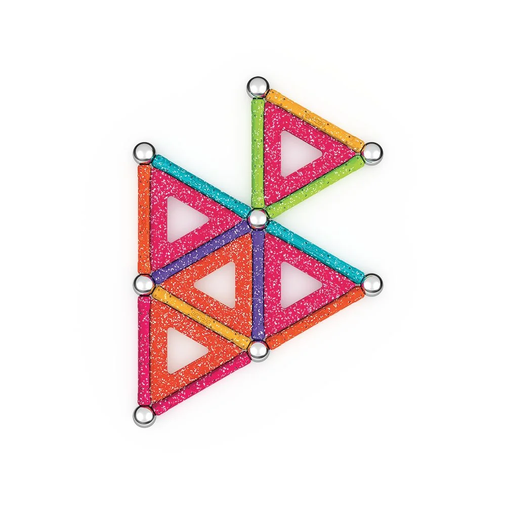 Geomag Glitter magnetická stavebnice 35 dílků