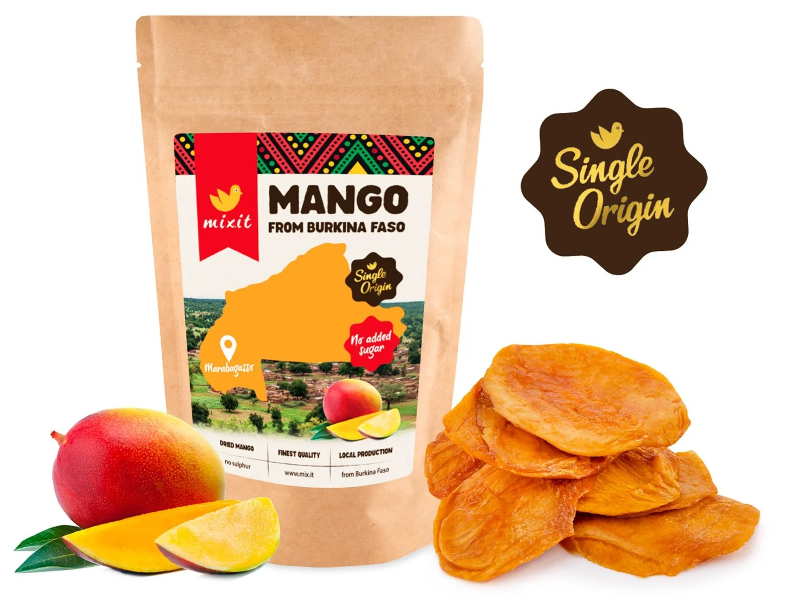 Mixit Single Origin BIO Mango z Burkina Faso 250 g