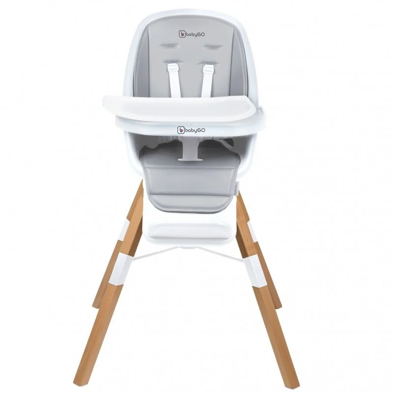 BABYGO jídelní židlička CAROU 360° White