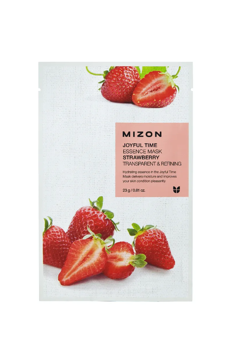 Mizon Joyful Time Essence Mask Strawberry pleťová maska 23 g