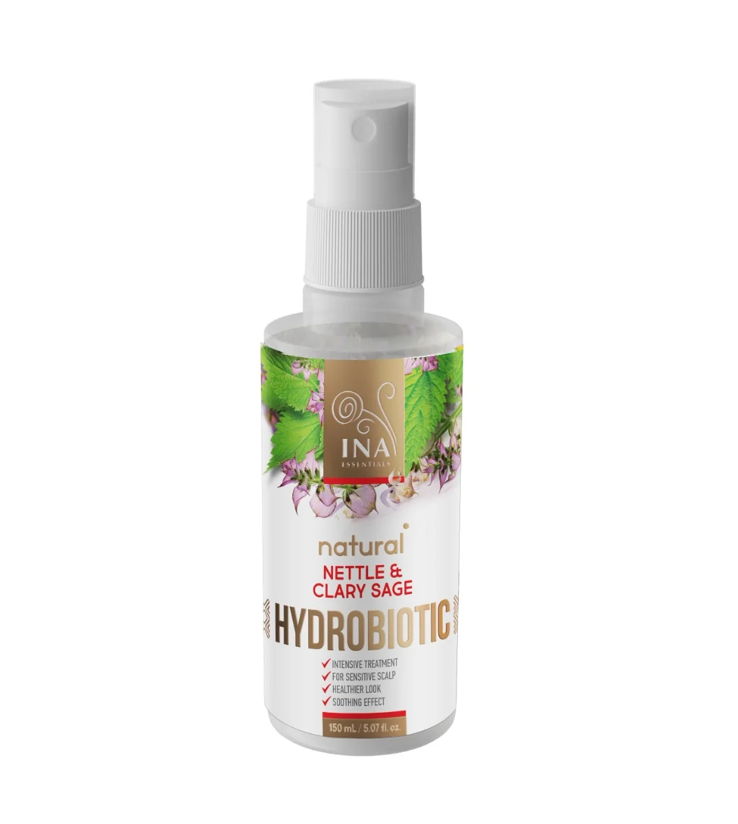 InaEssentials Hydrobiotic Intenzivní vlasová péče Kopřiva & Šalvěj 150 ml