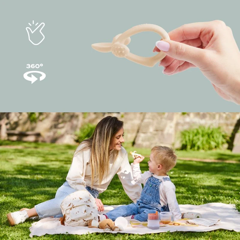 Babymoov silikonová lžička Beige