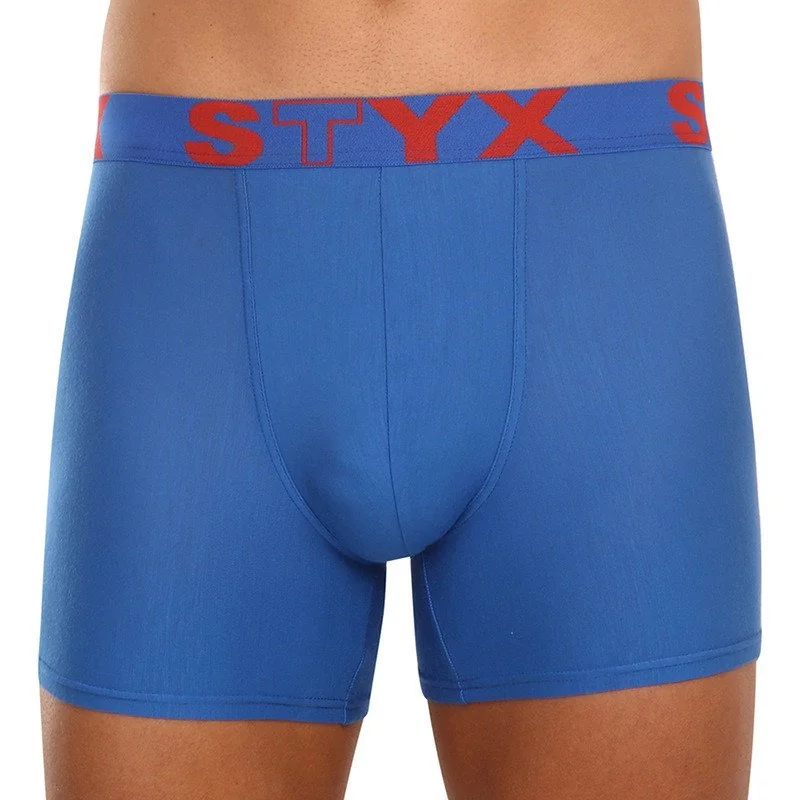 Styx 3PACK pánské boxerky long sportovní guma vícebarevné (3U96789) L