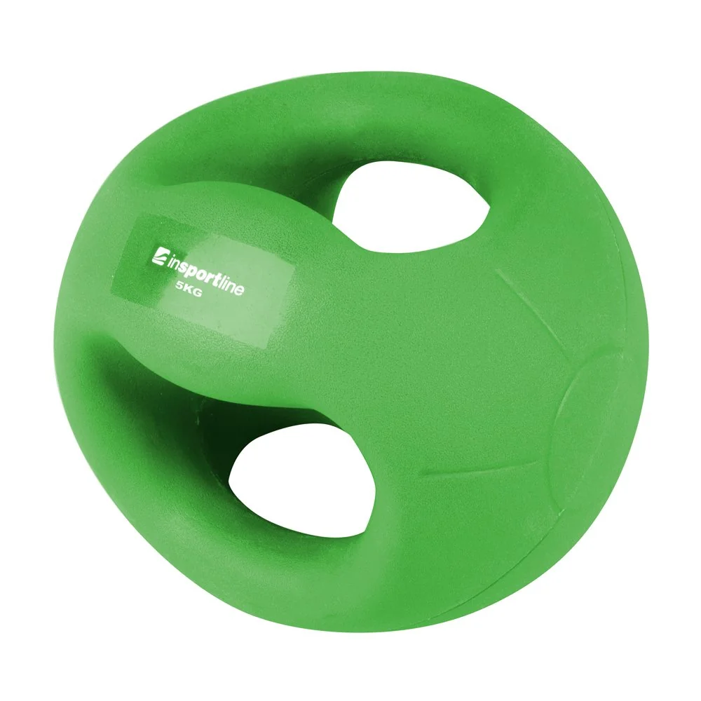 inSPORTline Medicineball s úchopy Grab Me 5 kg