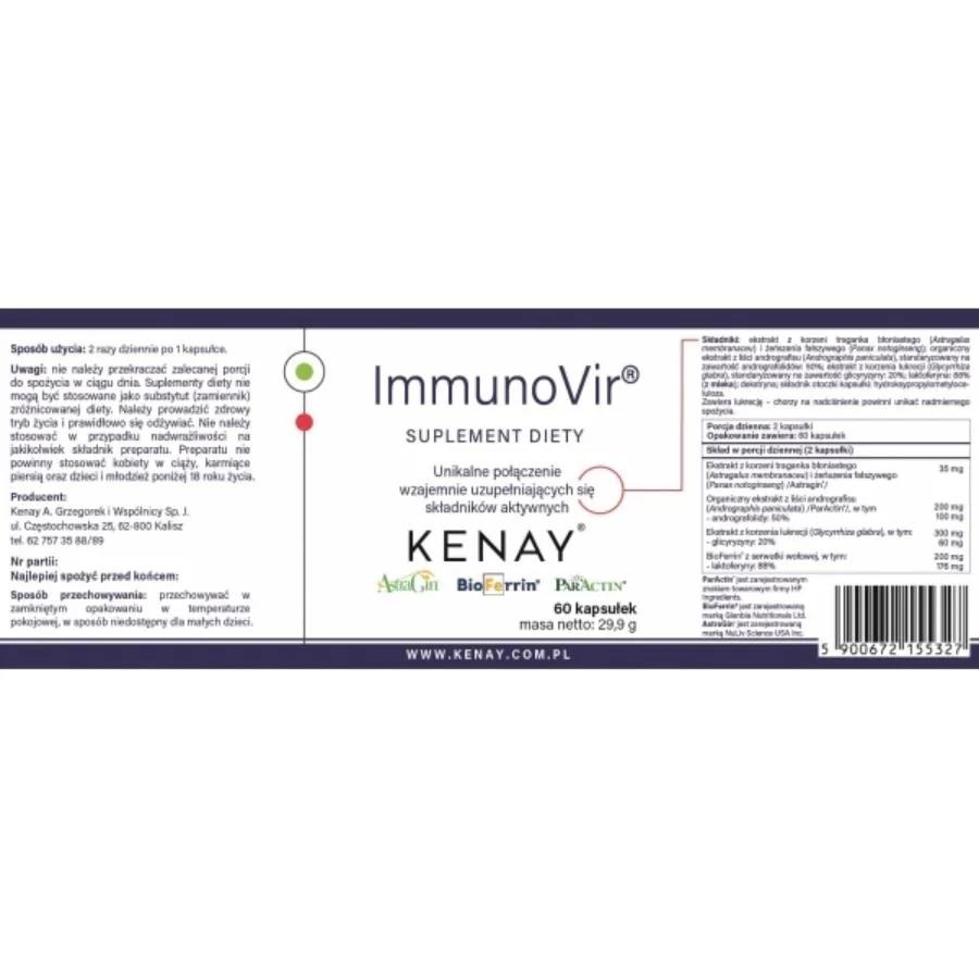 Kenay Immunovir 60 kapslí