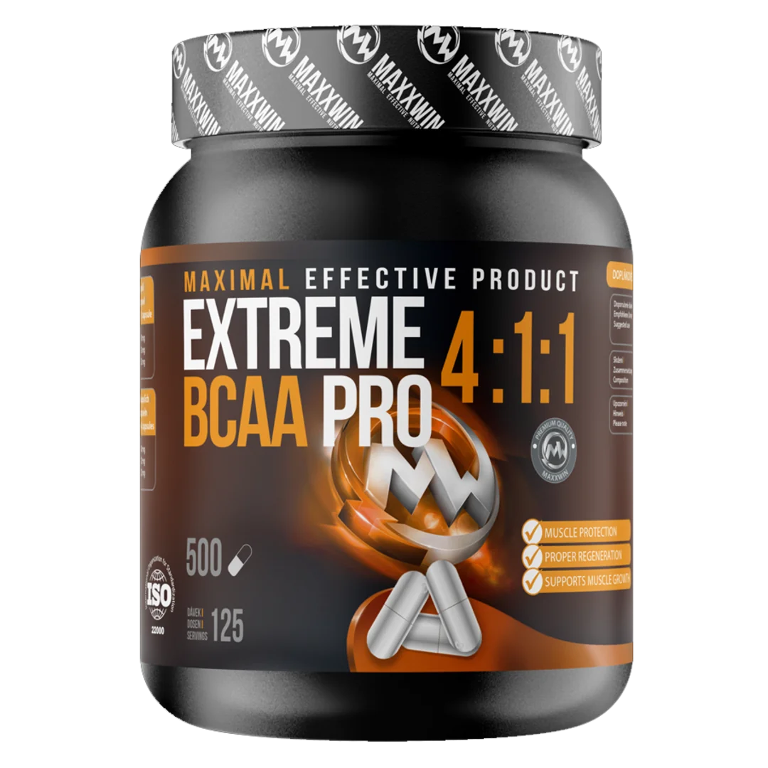 MAXXWIN Extreme BCAA PRO 4:1:1 - 500 kapslí