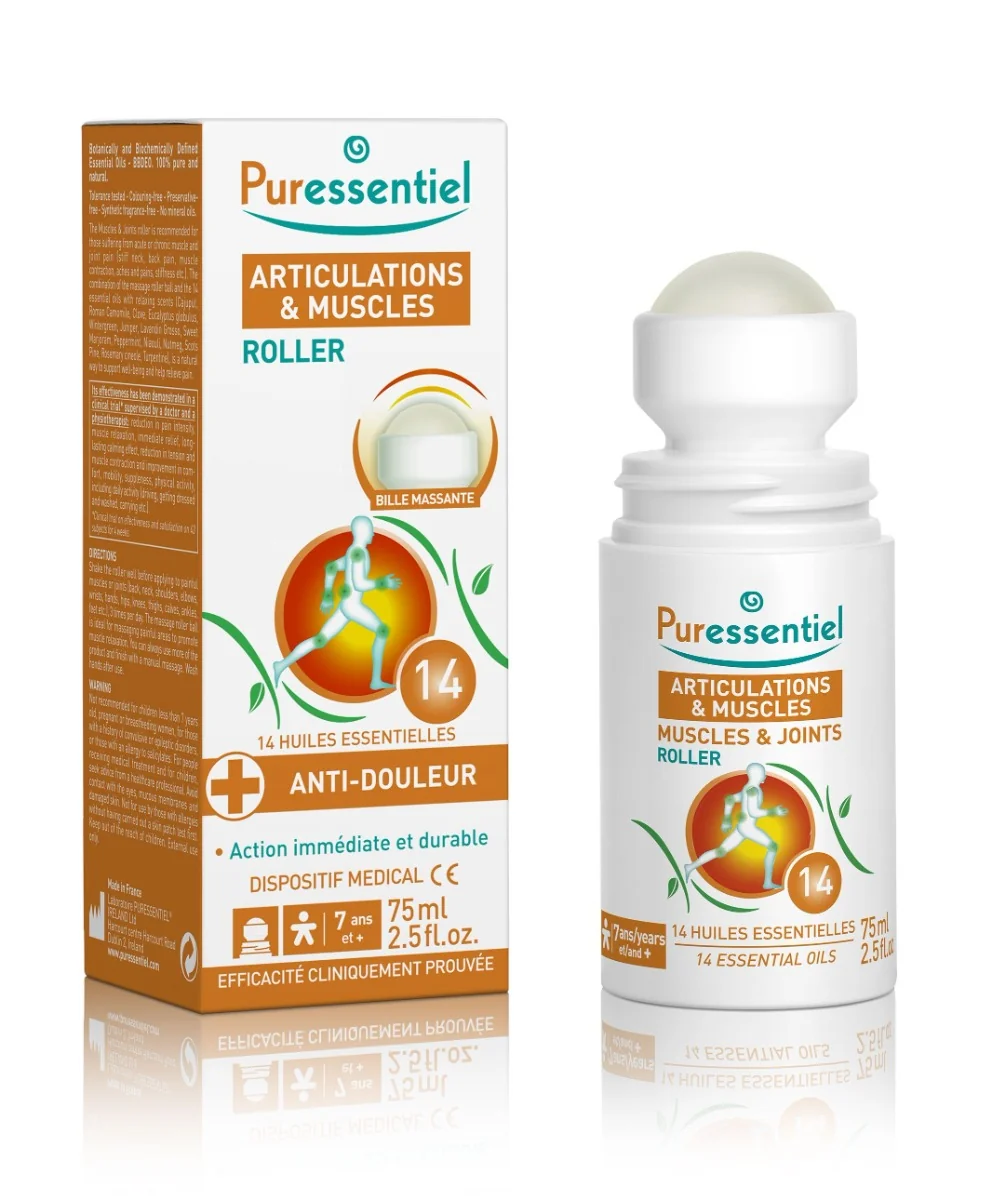 PURESSENTIEL Roll-on na bolavé svaly a klouby 75 ml
