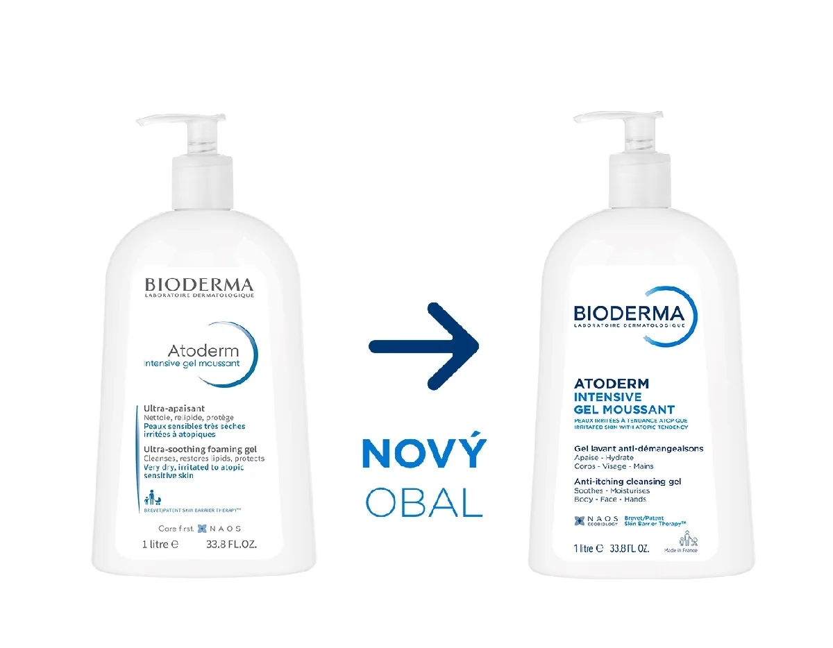 BIODERMA Atoderm Intensive gel moussant vysoce výživný pěnivý gel 1 l