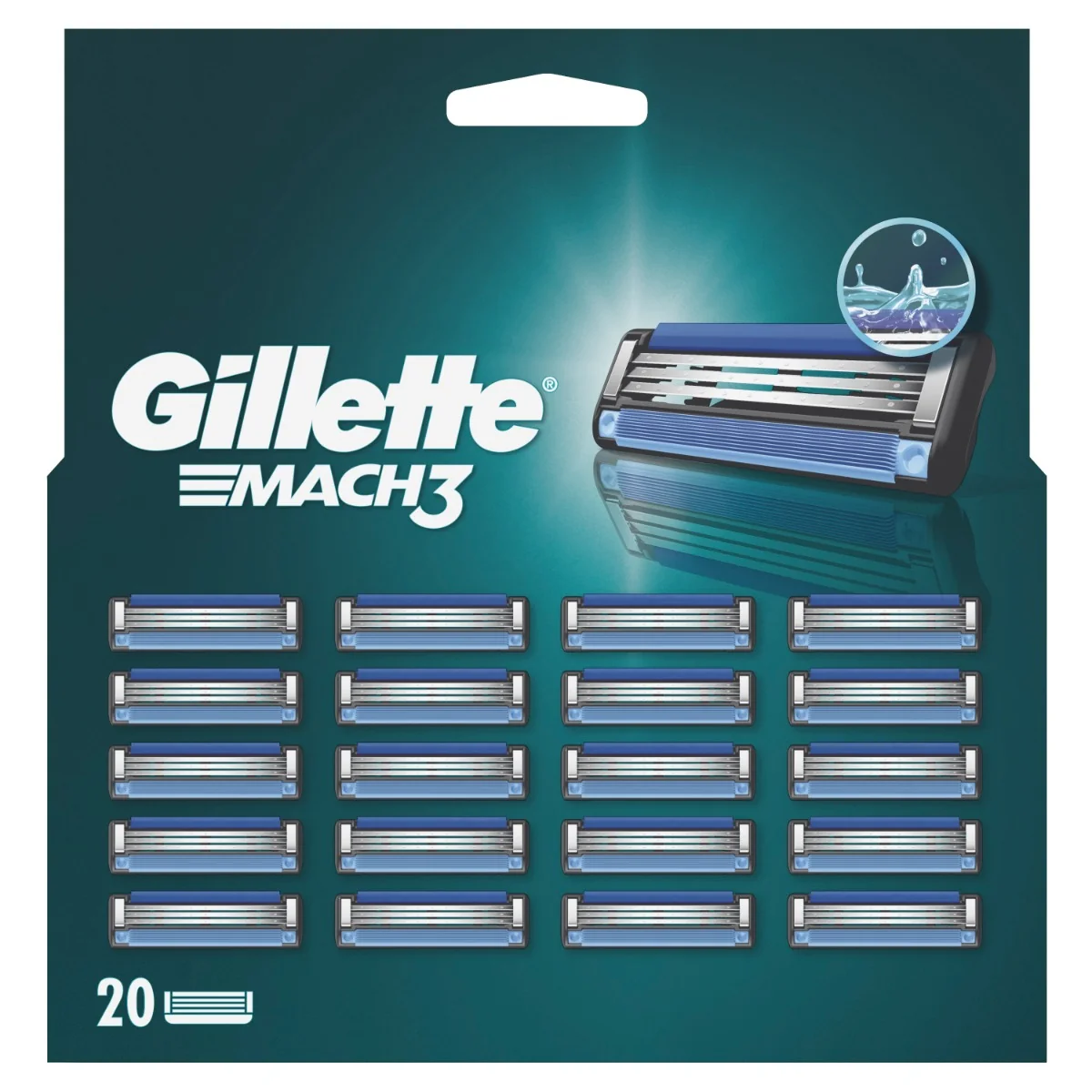 Gillette Mach3 náhradní hlavice 20 ks
