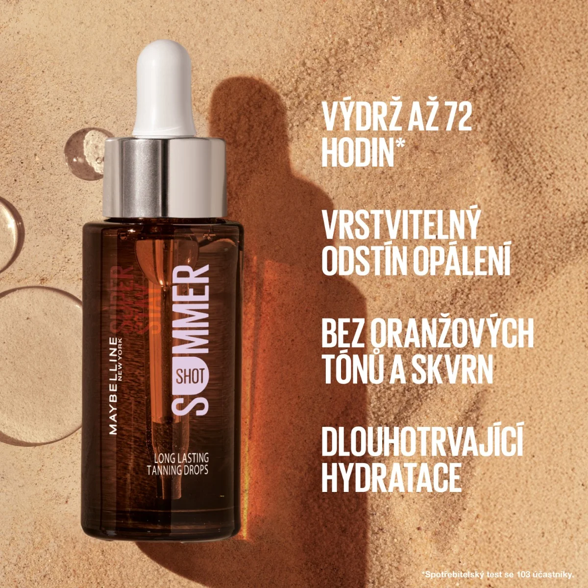 Maybelline New York Summer Shot samoopalovací kapky 30 ml