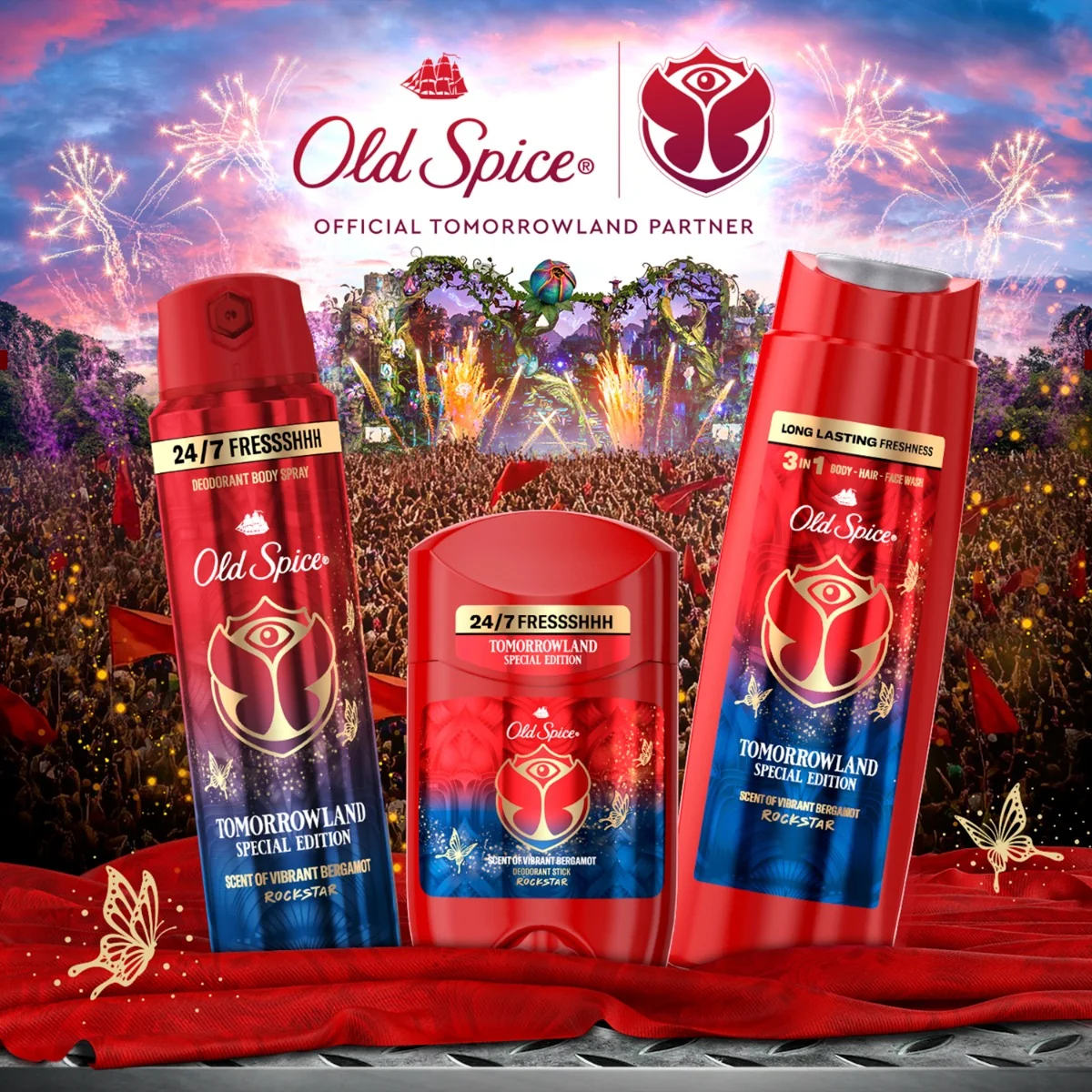 Old Spice Xmass sada Tomorrowland deodoranty a sprchový gel 3 ks