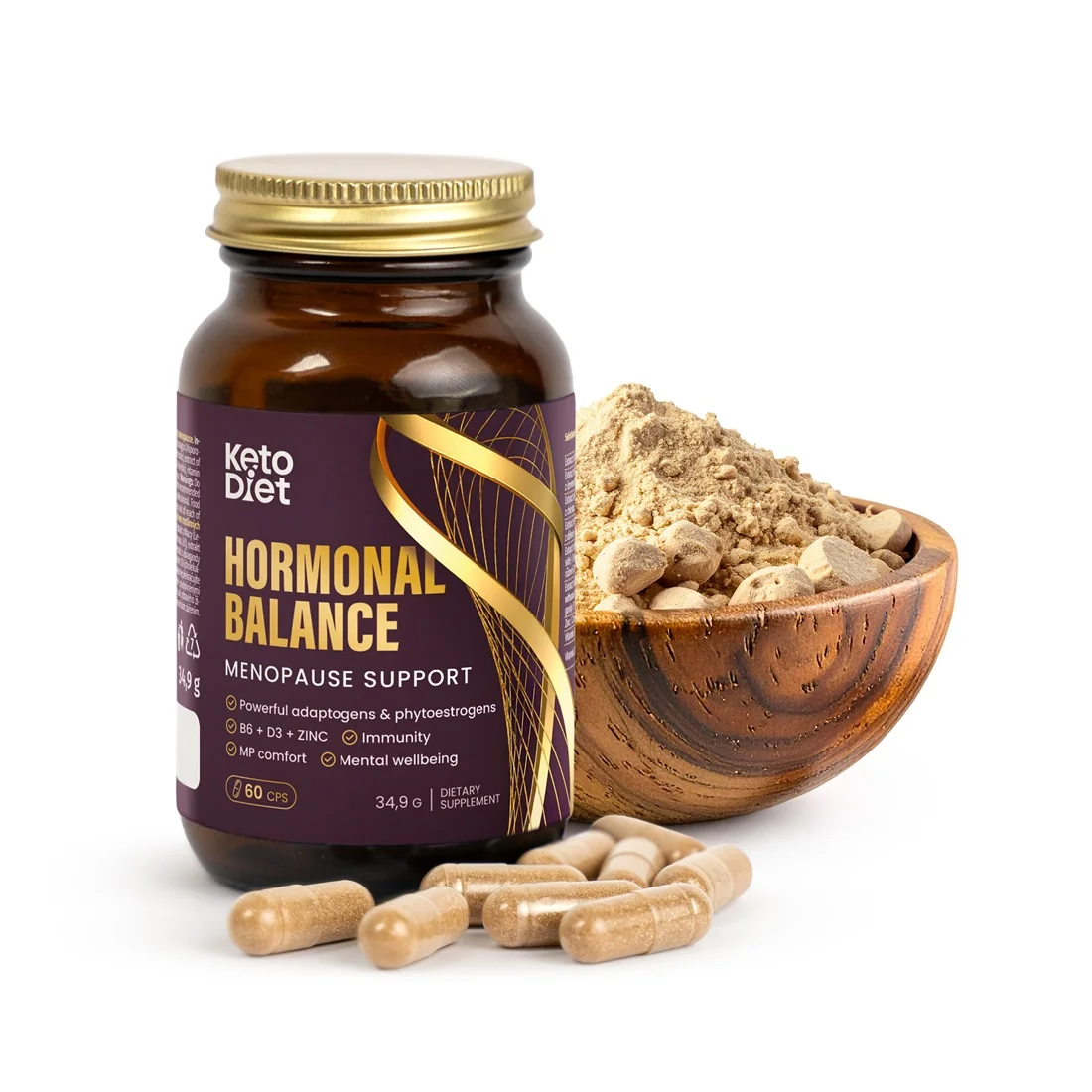 KetoDiet Hormonal Balance - podpora v období menopauzy (60 kapslí) 