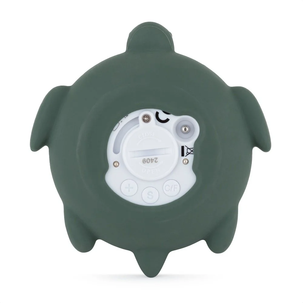 Petite&Mars Teploměr silikonový digitální Turtle Terry Misty Green 0m+