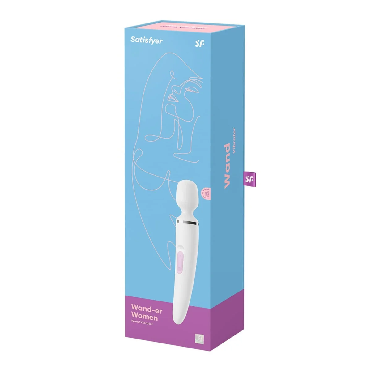 Satisfyer Wand-er Woman vibrátor/masážní hlavice bílá