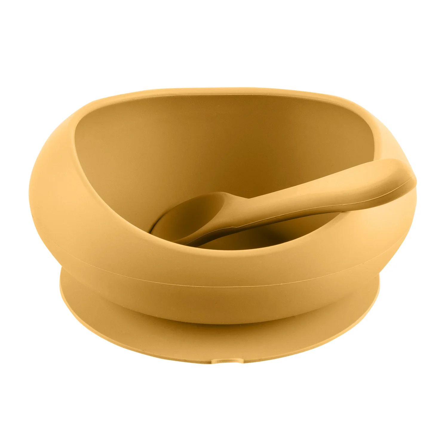 Zopa Silikonová miska se zvýšenými okraji a přísavkou, Mustard Yellow 2