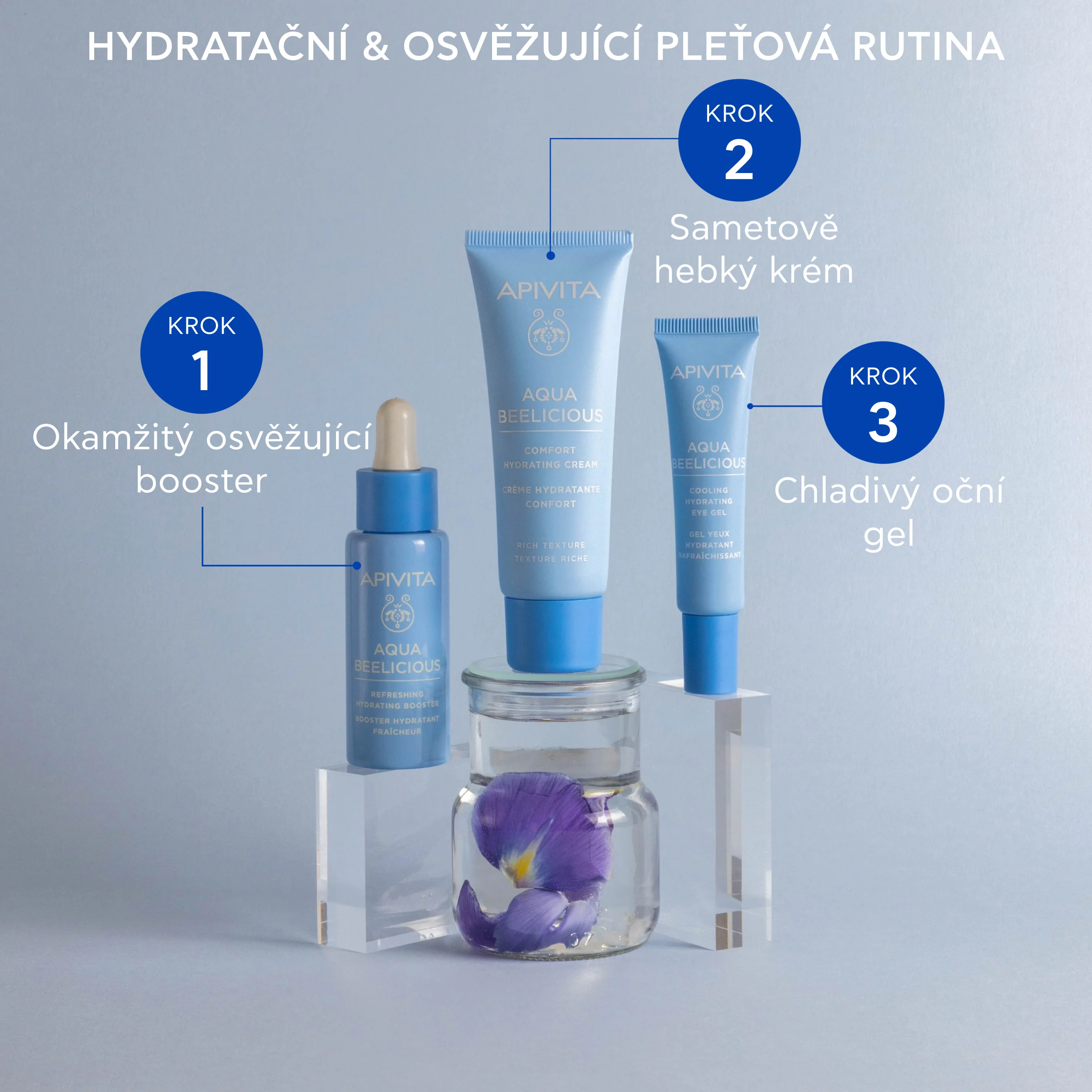 APIVITA Aqua Beelicious Comfort hydratační krém 40 ml