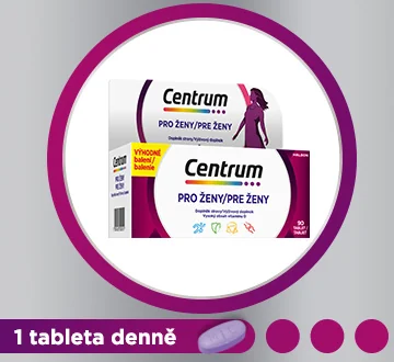 Centrum silver pro ženy 50+. 1 tableta denně Centrum silver pro ženy 50+. 1 tableta denně