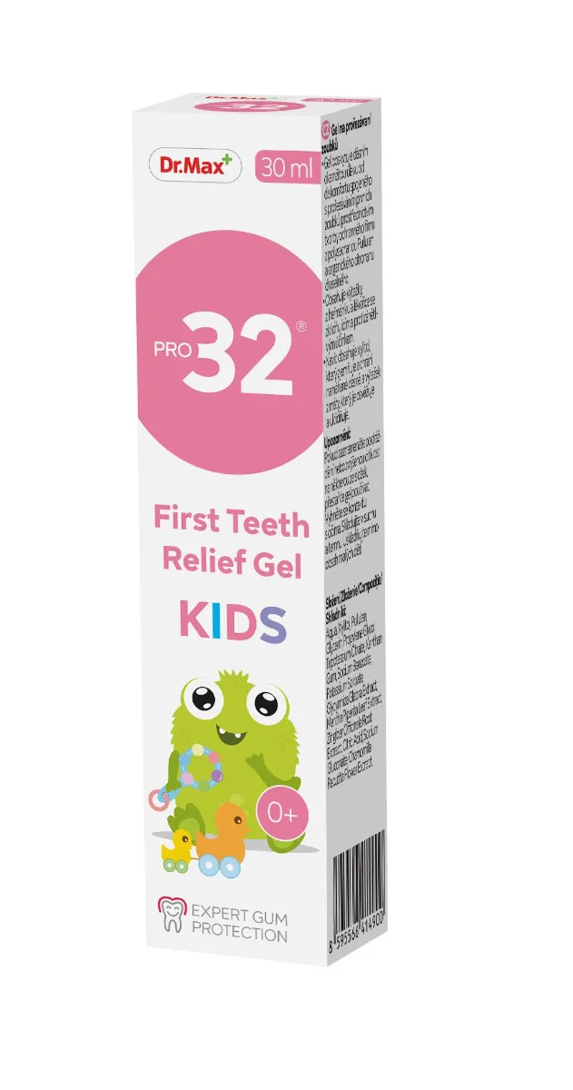 Dr.Max PRO32 First Teeth Relief Gel gel na prořezávání zoubků 30 ml