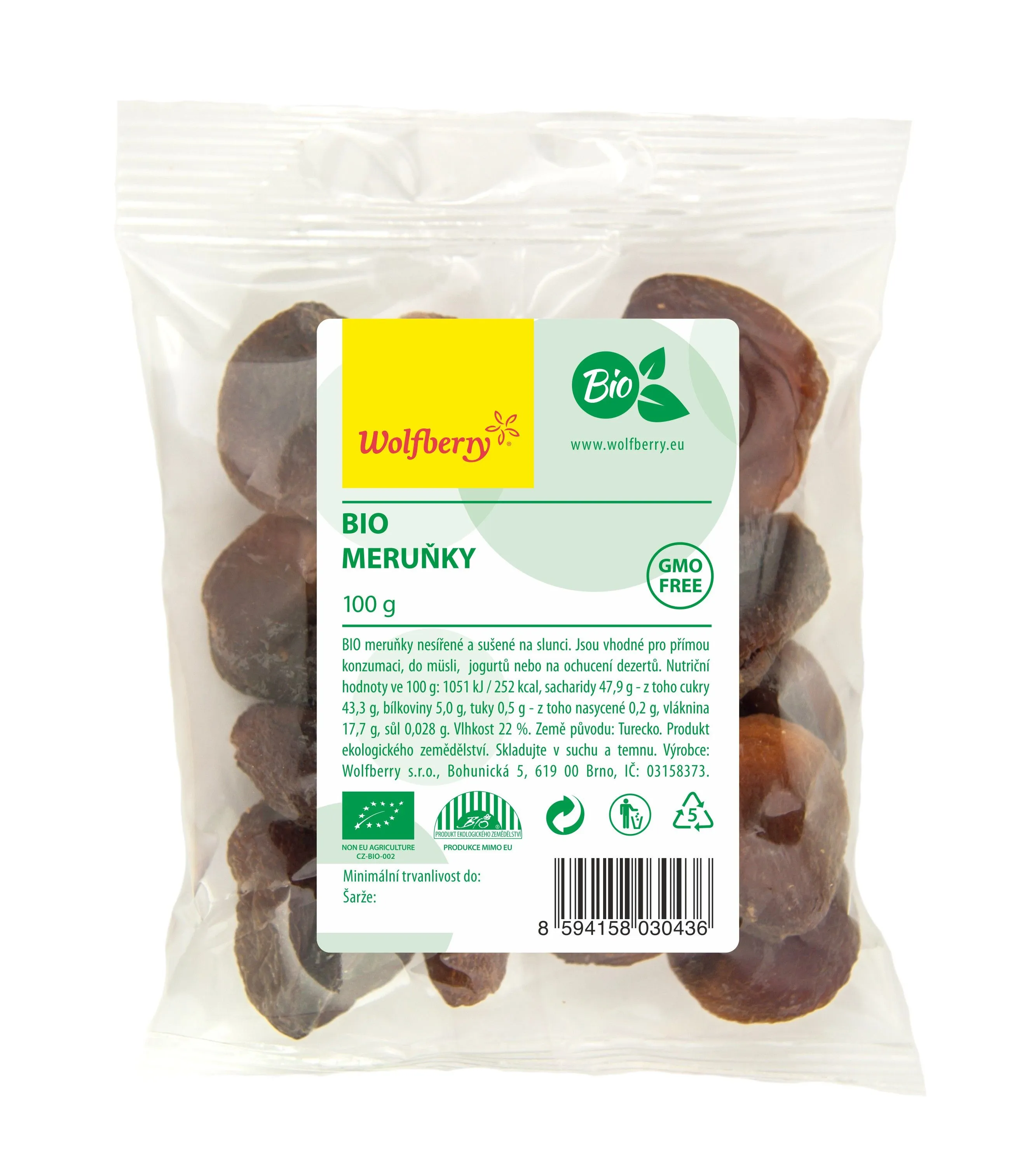 Wolfberry Meruňky BIO 100g