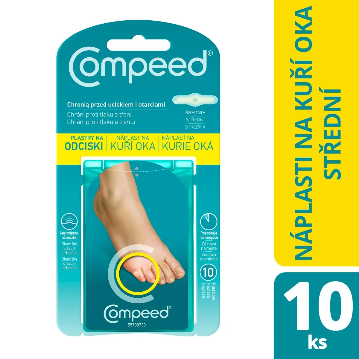 Compeed Náplast na kuří oka 10 ks