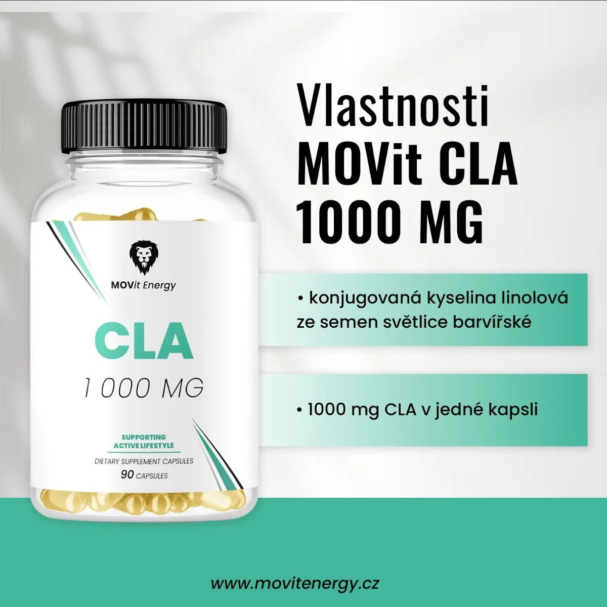 MOVit Energy CLA 1000 mg 90 kapslí