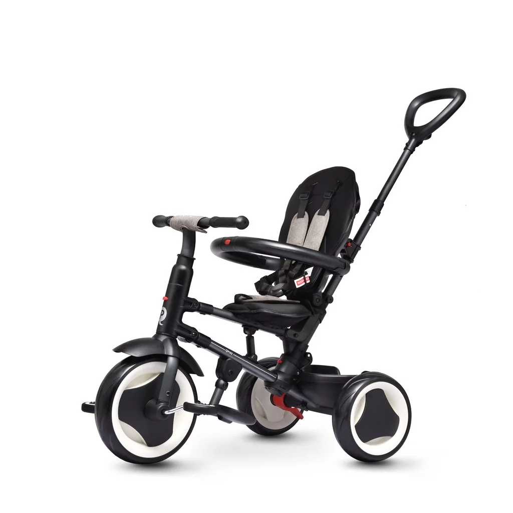 QPlay Tříkolka Rito eva Grey, věk 10-72 měsíců