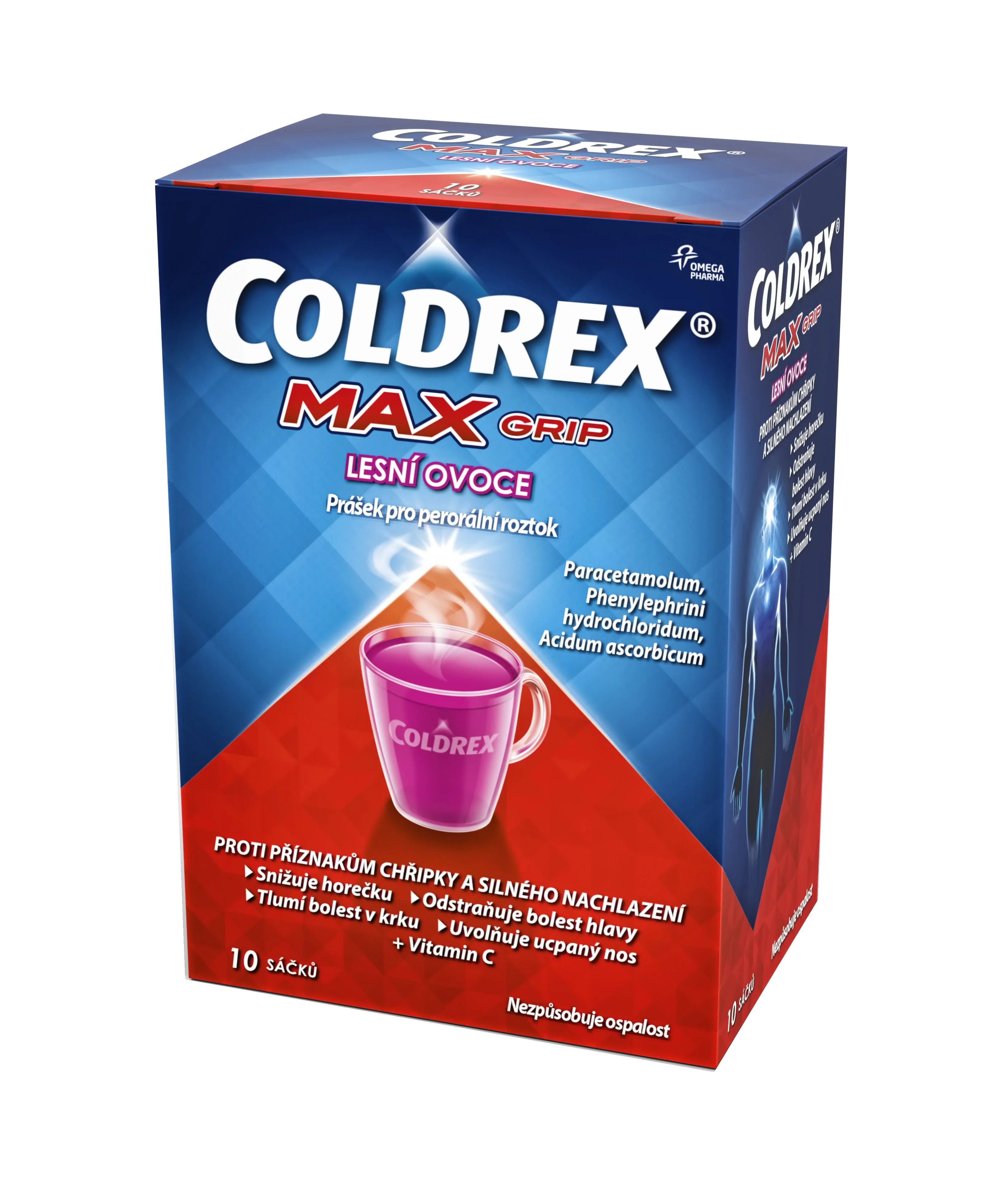 Coldrex Maxgrip Lesní ovoce 10 sáčků
