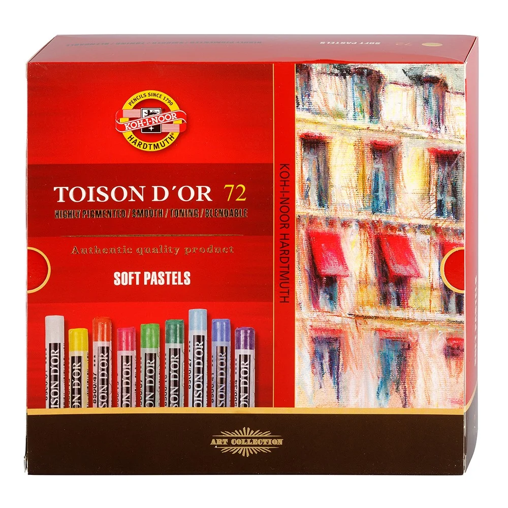 KOH-I-NOOR TOISON D´OR 8517/72 - prašné křídy - 72 ks 