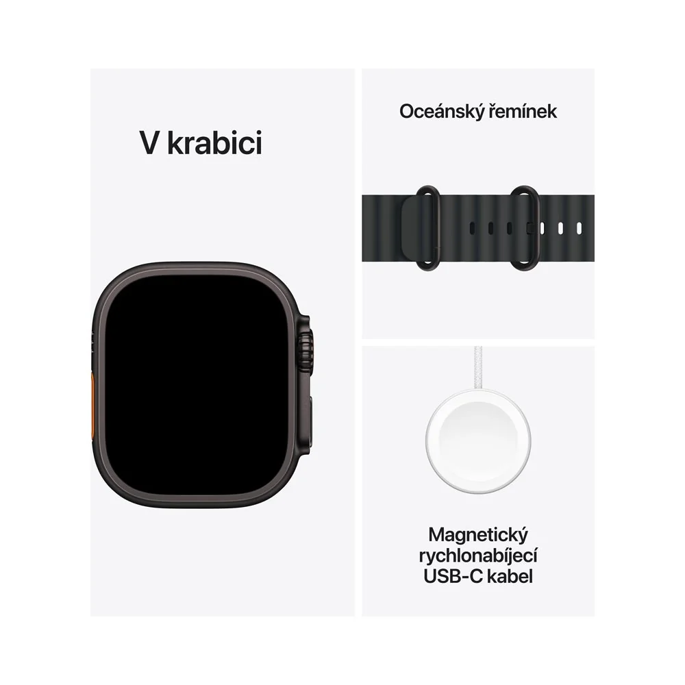 Apple Watch Ultra3 49 mm oceánský řemínek chytré hodinky
