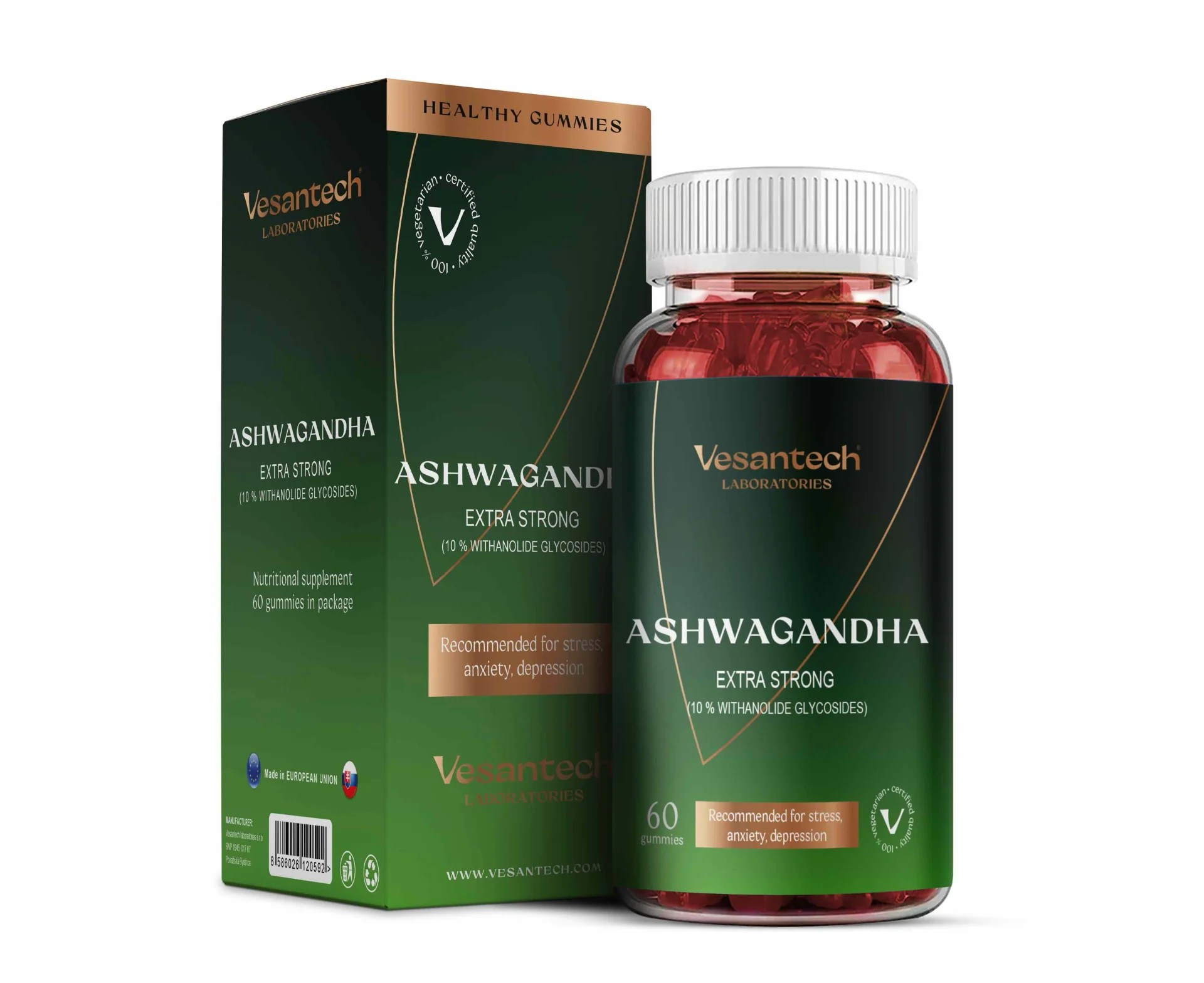 Zdravý svet Vesantech Ashwagandha Gummies (extra silné)