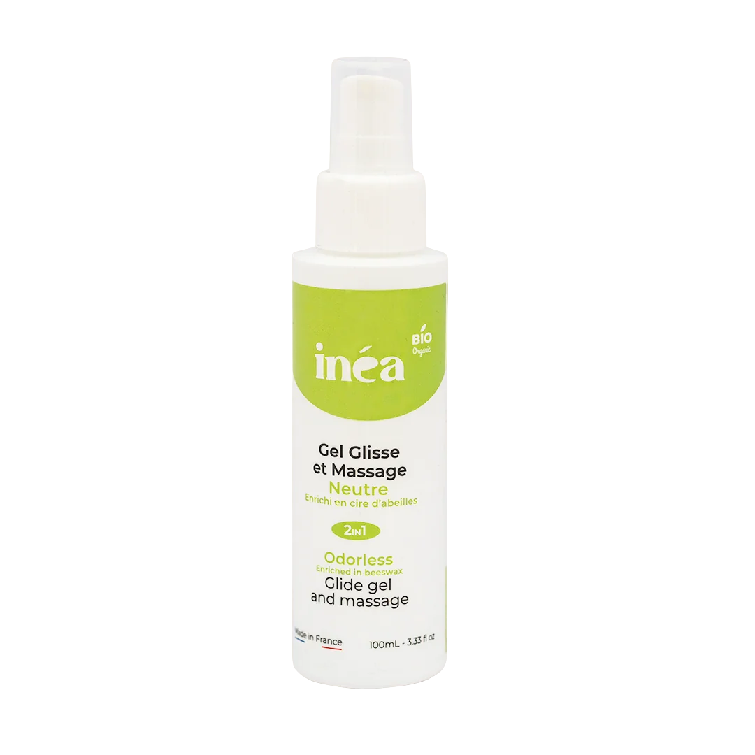 Inéa Bio hydratační lubrikační a masážní gel neutrální s aloe vera - 100 ml