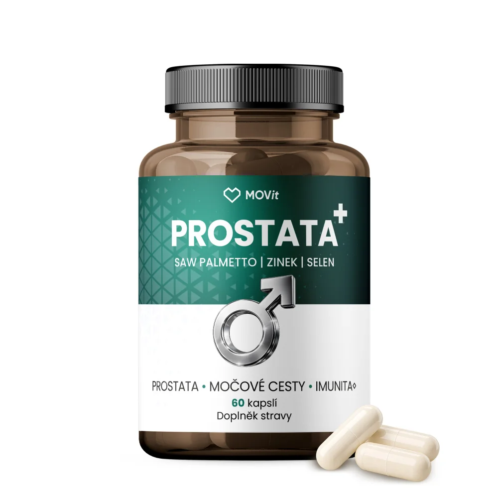 MOVit Energy PROSTATA + Saw palmetto & zinek & selen 60 kapslí