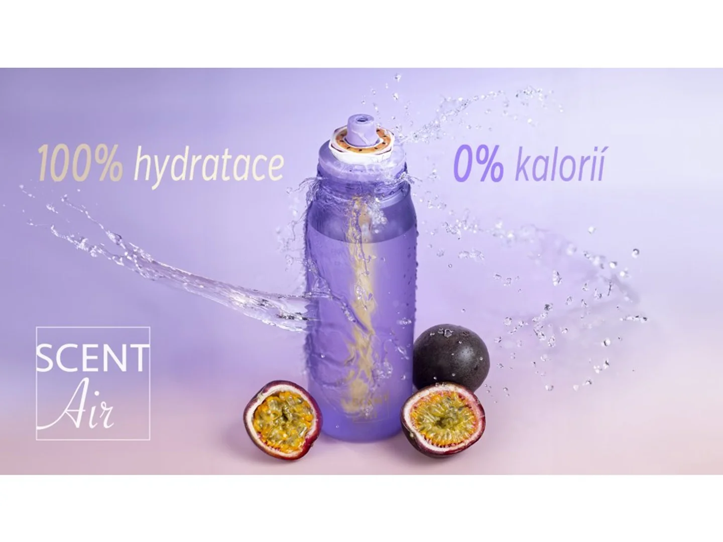 SCENT AIR HYDRATION Láhev Falco 650 ml fialová Sportovní láhev s brčkem