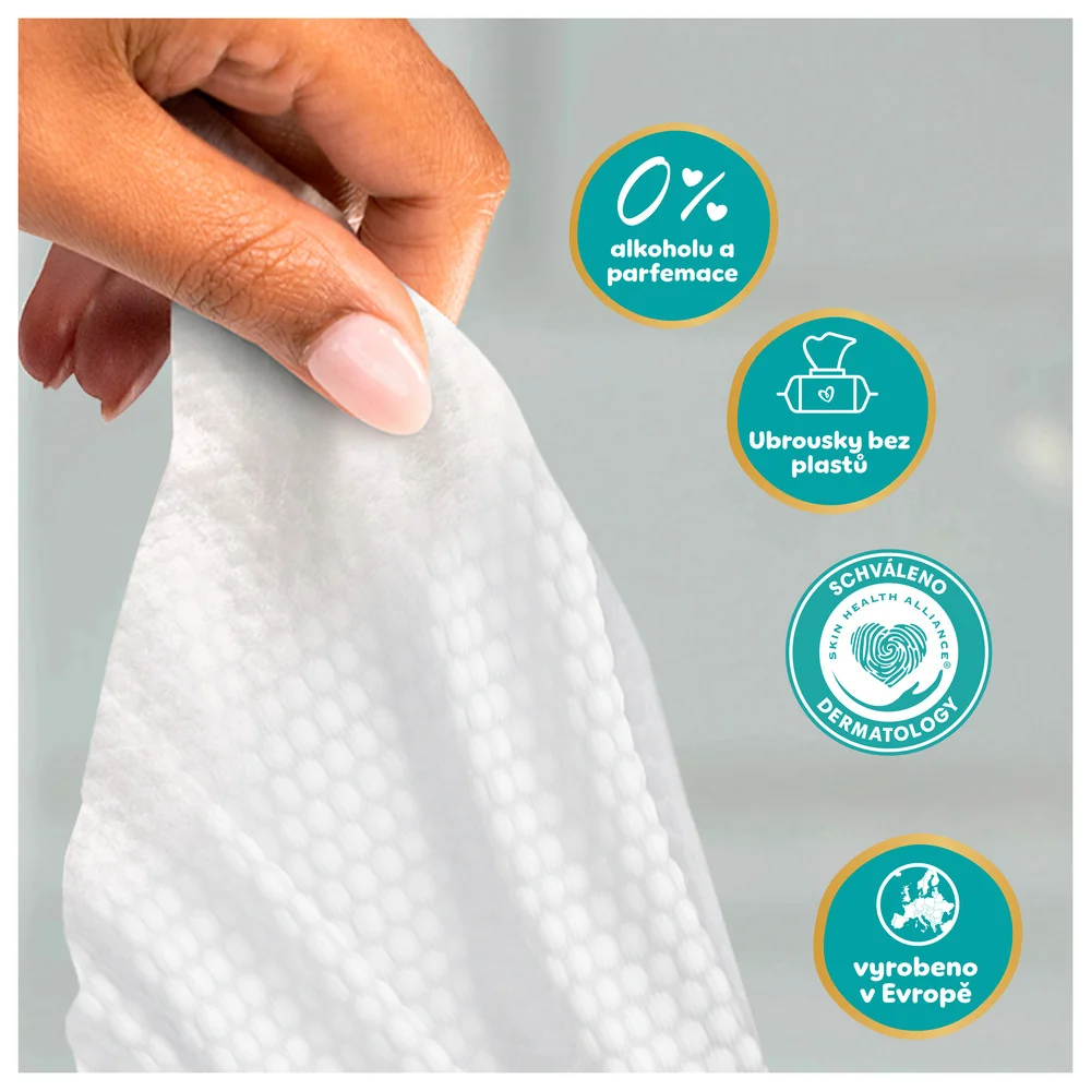 Pampers Aqua Soft Touch dětské čisticí ubrousky 4x60 ks