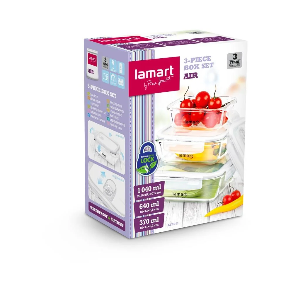 LAMART LT6011 Air dózy obdélníkové 3 ks