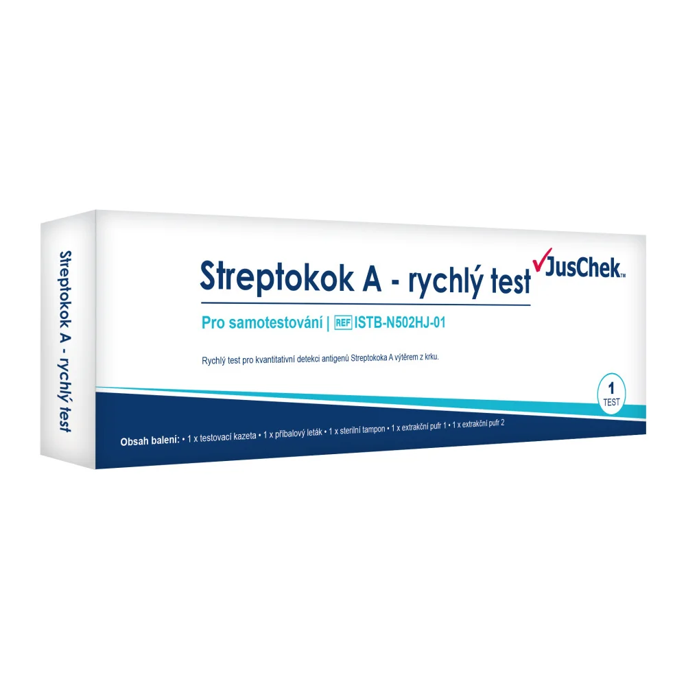 JusChek Streptokok A rychlý test 1 ks