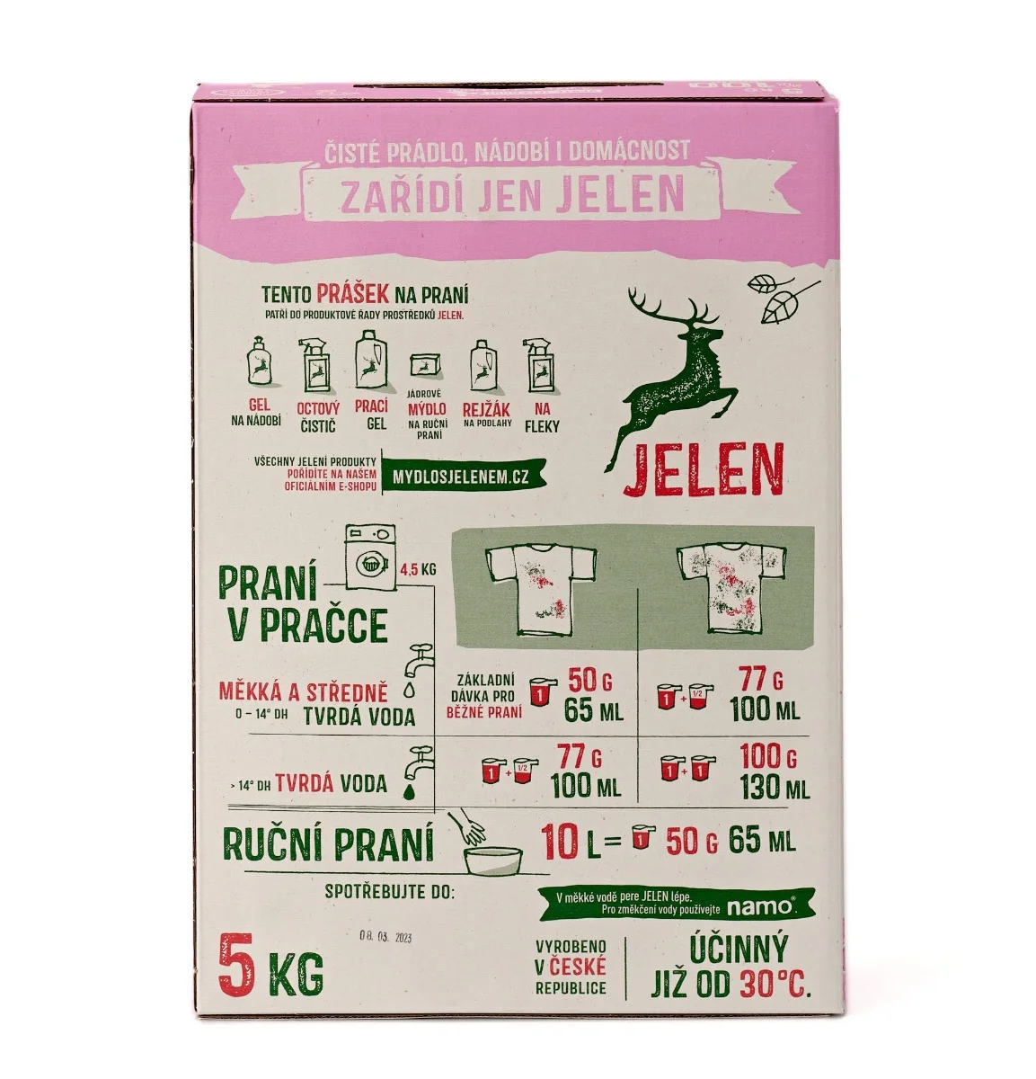 Jelen Prací prášek s vůní šeříku 5 kg