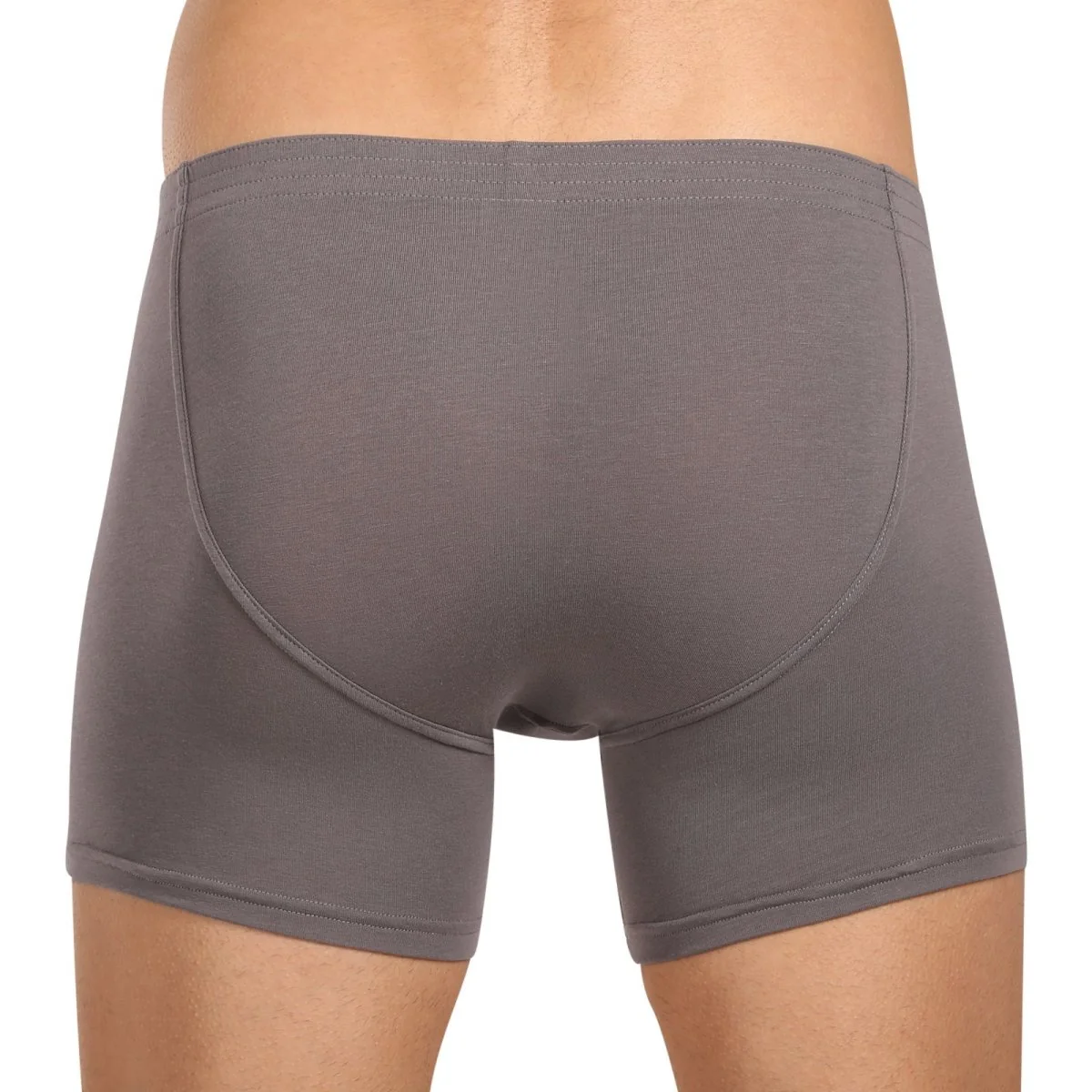 Styx Pánské boxerky long klasická guma tmavě šedé (F1063) M
