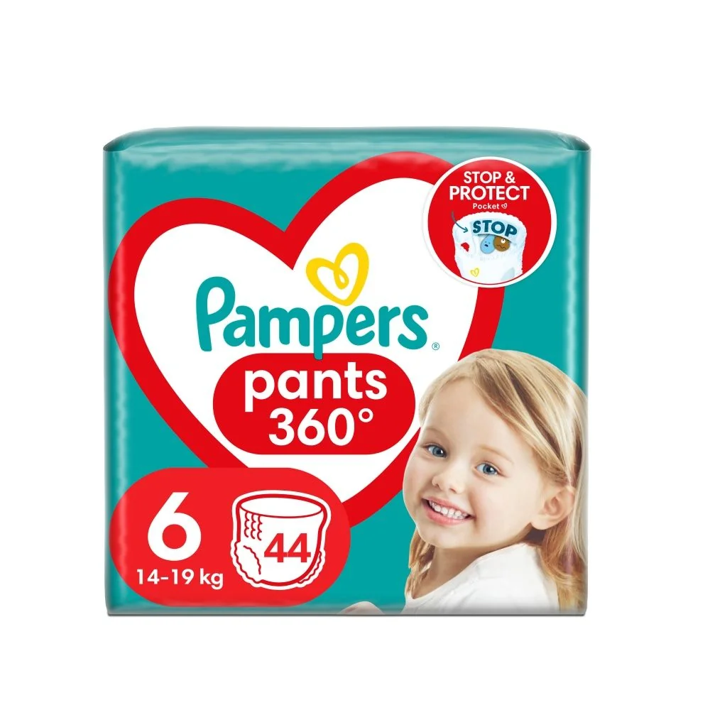 Pampers Pants vel. 6 14–19 kg plenkové kalhotky 44 ks